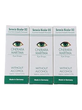 Dr. Cineraria maritima 10ml made in Germany Alcohol free Pack of 3