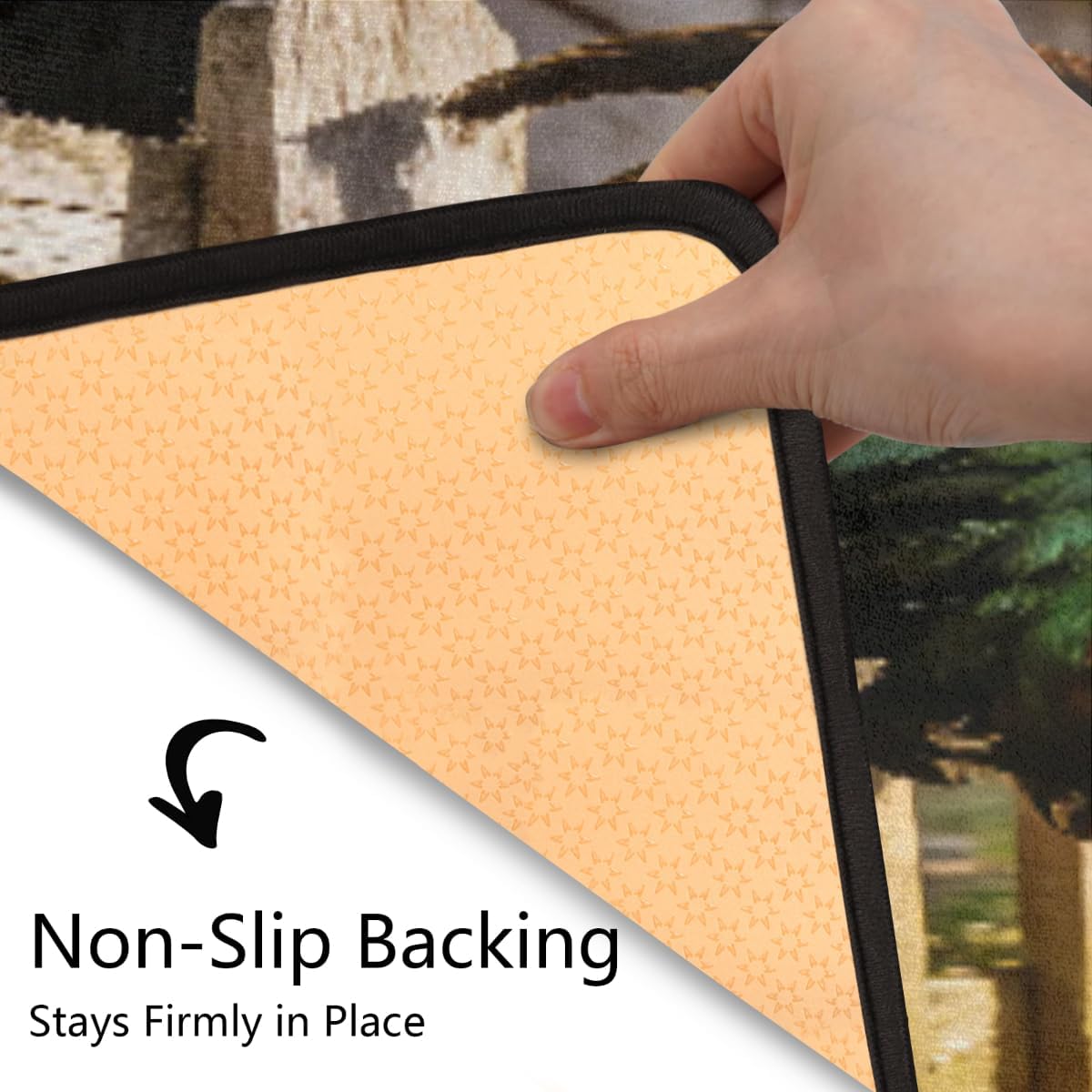 Anti Fatigue Garden Rooster Kitchen Mats for Floor 2 Piece Set, Waterproof Non Slip Boho Kitchen Floor Rugs, Comfort Standing Mat for Sink Laundry & Home Kitchen 17"x47"+17"x29"