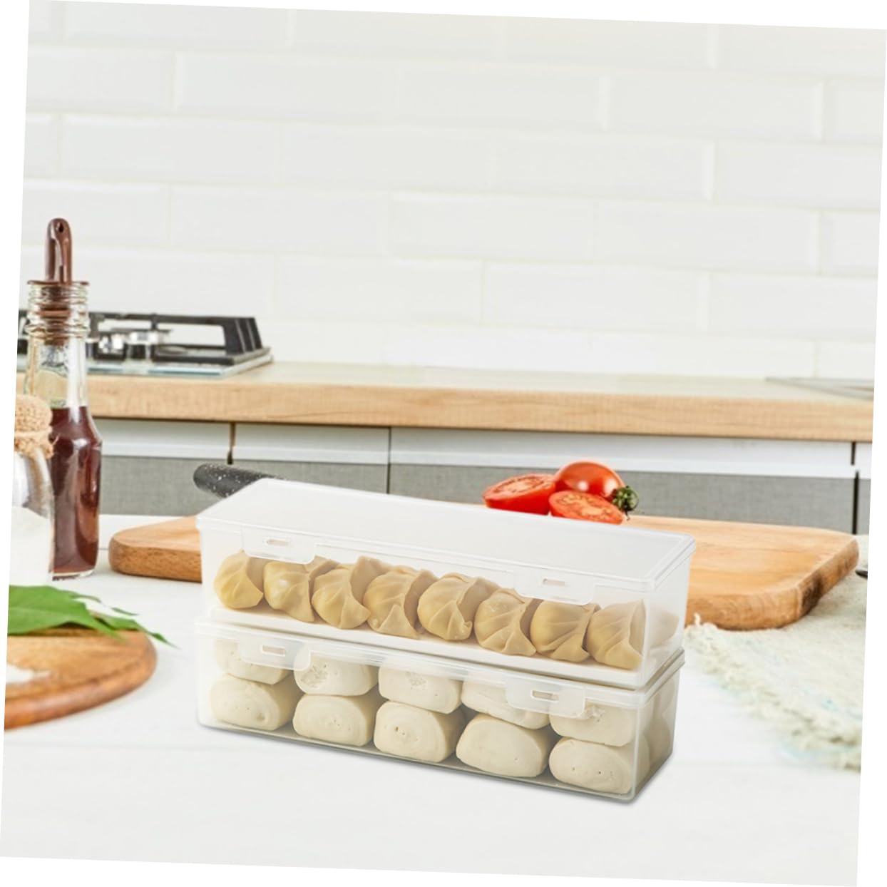 3stücke Kühlschrankbox Mit Dichtem Deckel Für Lebensmittel Organizer Für Küche Und Kühlschrank Zum Aufbewahren Und Frischhalten Von Nudeln Und Obst Rechteckig