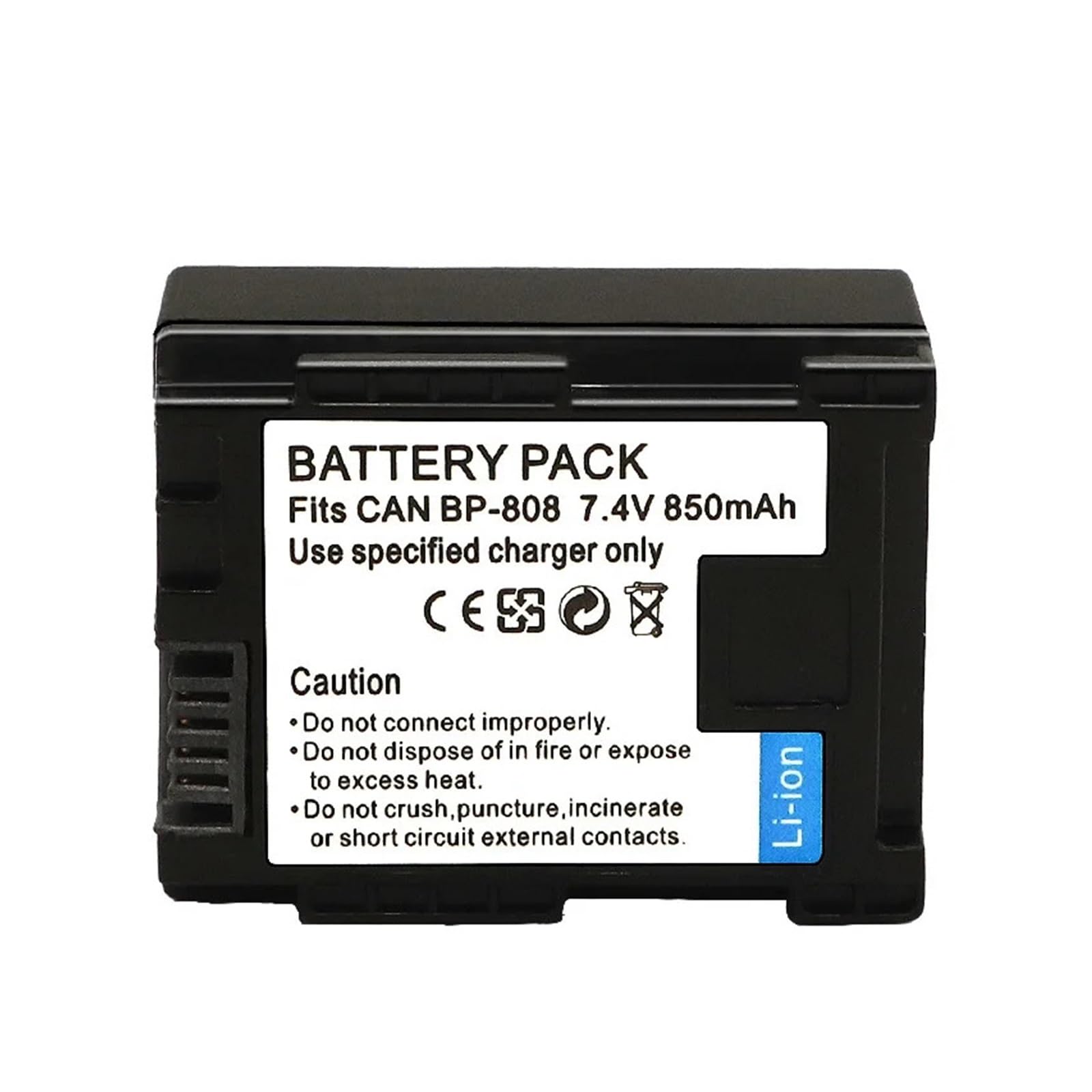 Batterie BP-808 Canon pour filmer vos voyages avec le caméscope FS200