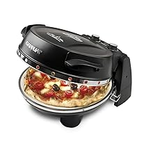 G3 Ferrari G10032 Pizzeria Snack Napoletana Forno Pizza Plus Evo, Doppia Pietra Refrattaria, Diametro 31 cm, 1200 W, Palette e ricettario inclusi, Nero
