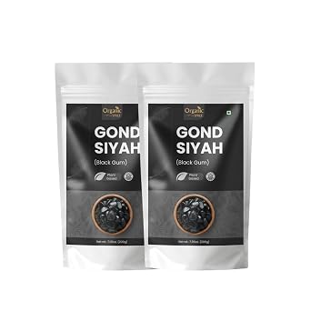 Organic Spree Gond Siyah Black Gum | 7.05 oz 200 gm | Supports Joints, Immunity & Inner Strength* | Traditional Ayurvedic Gum - Pack of 2