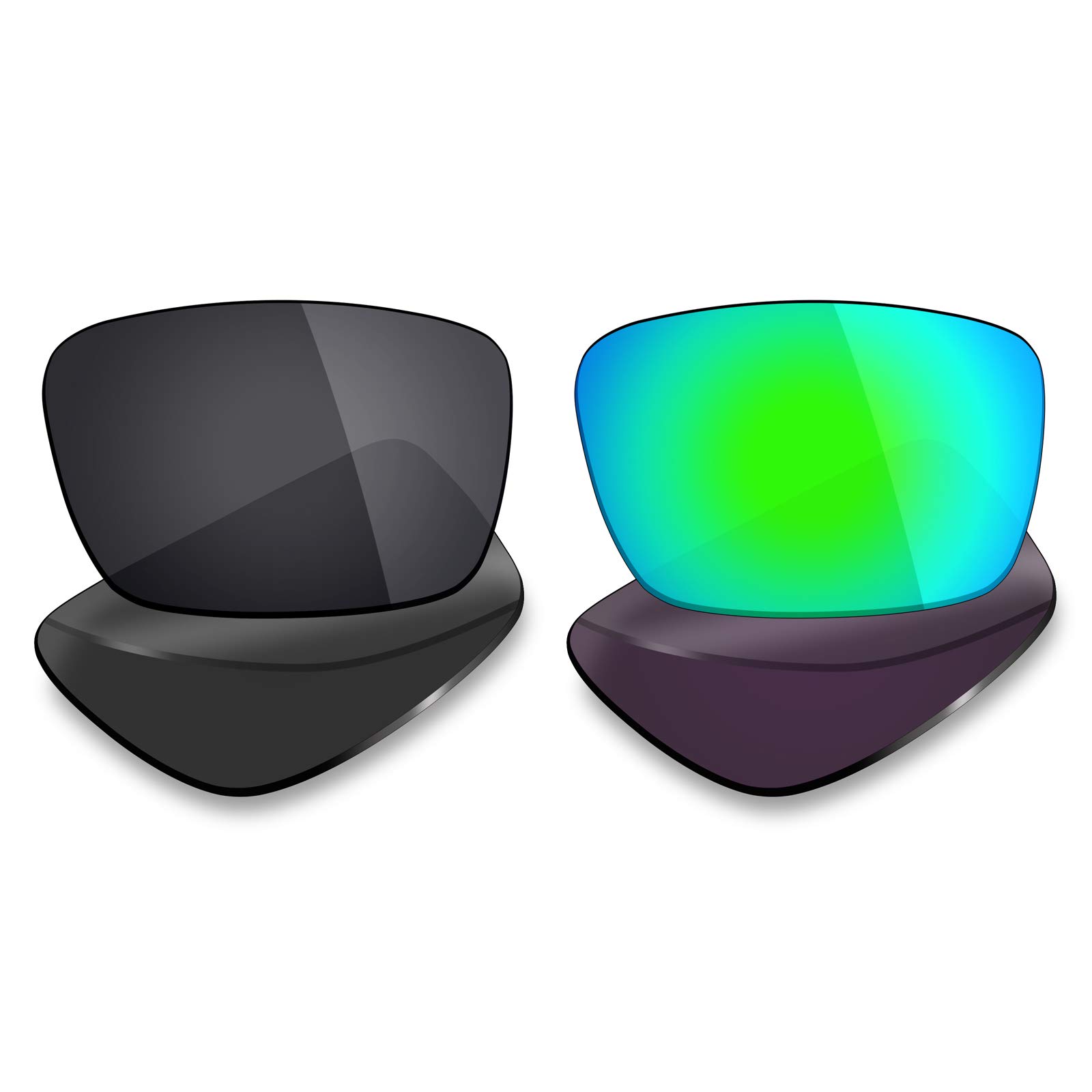Mryok 2 Pair Polarized Replacement Lenses for Oakley Fuel Cell Sunglass - Options