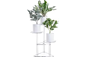 Sumerflos Acrylic Corner Plant Stand: Enhance Indoor Greenery Display