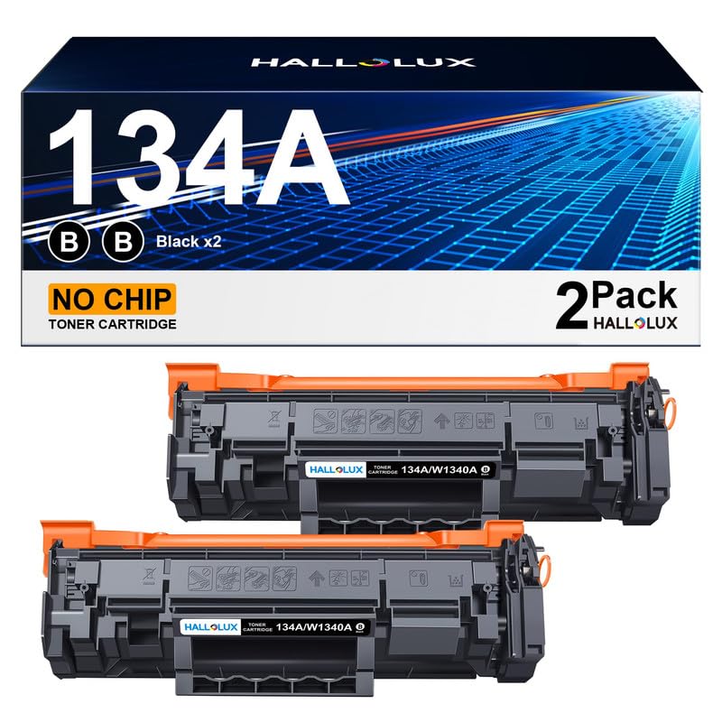 134A W1340A Toner Cartridges 2-Pack (No Chip) Compatible Replacement for HP 134A 134X W1340A W1340X Toner Cartridges for HP Laserjet M209dw MFP M234dw M234sdn M234sdw M209dwe M234dwe Printer (2-Black)