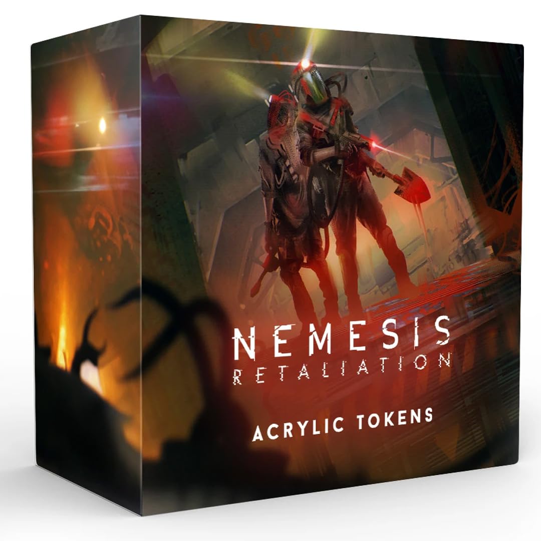 Awaken Realms | Nemesis Retaliation Acrylic Pack Add Ons | Accesorio De Tokens Acrílicos | 1-5 Jugadores | 120 Minutos