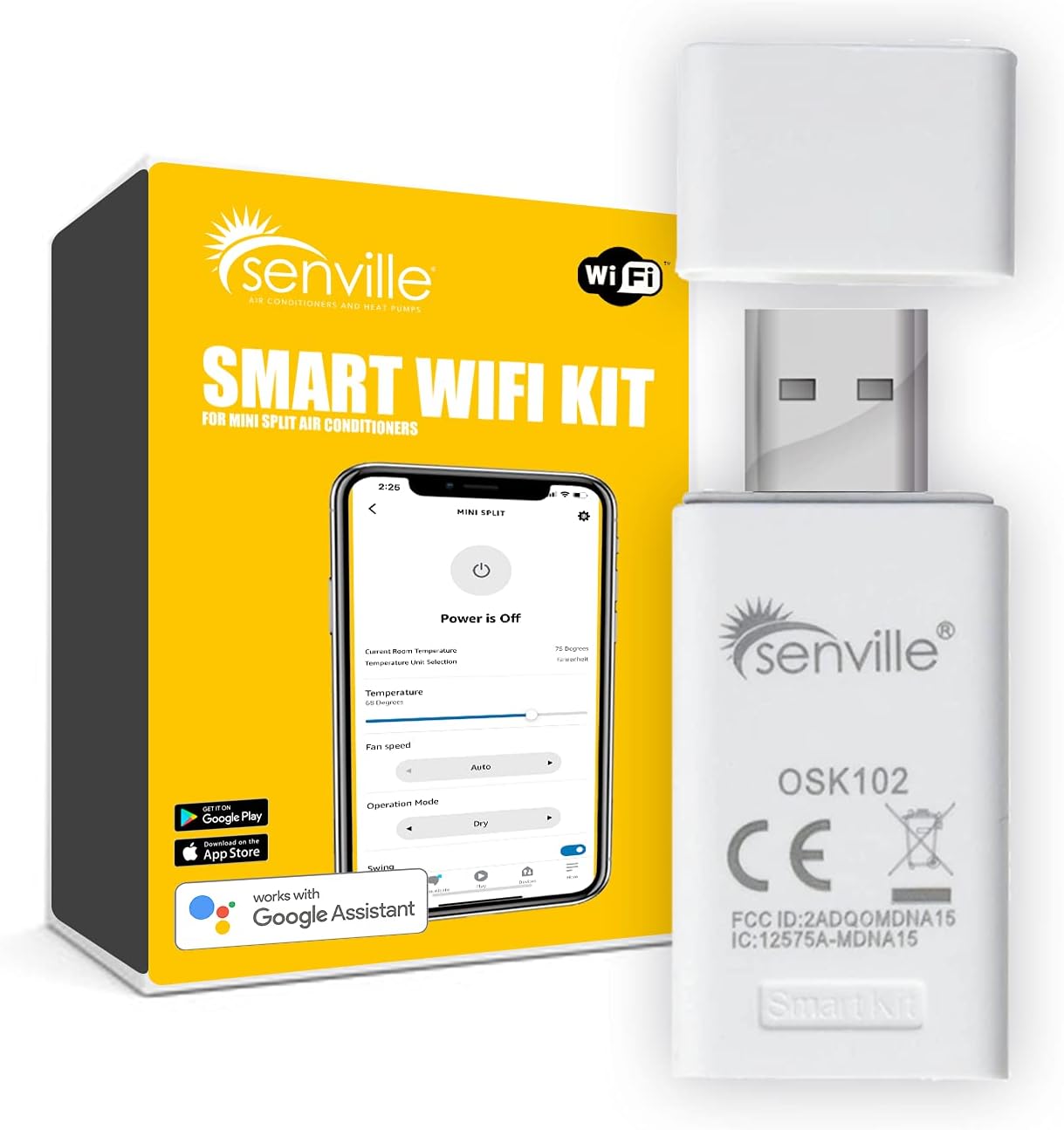 Senville Smart WiFi Kit USB for iOS and Android