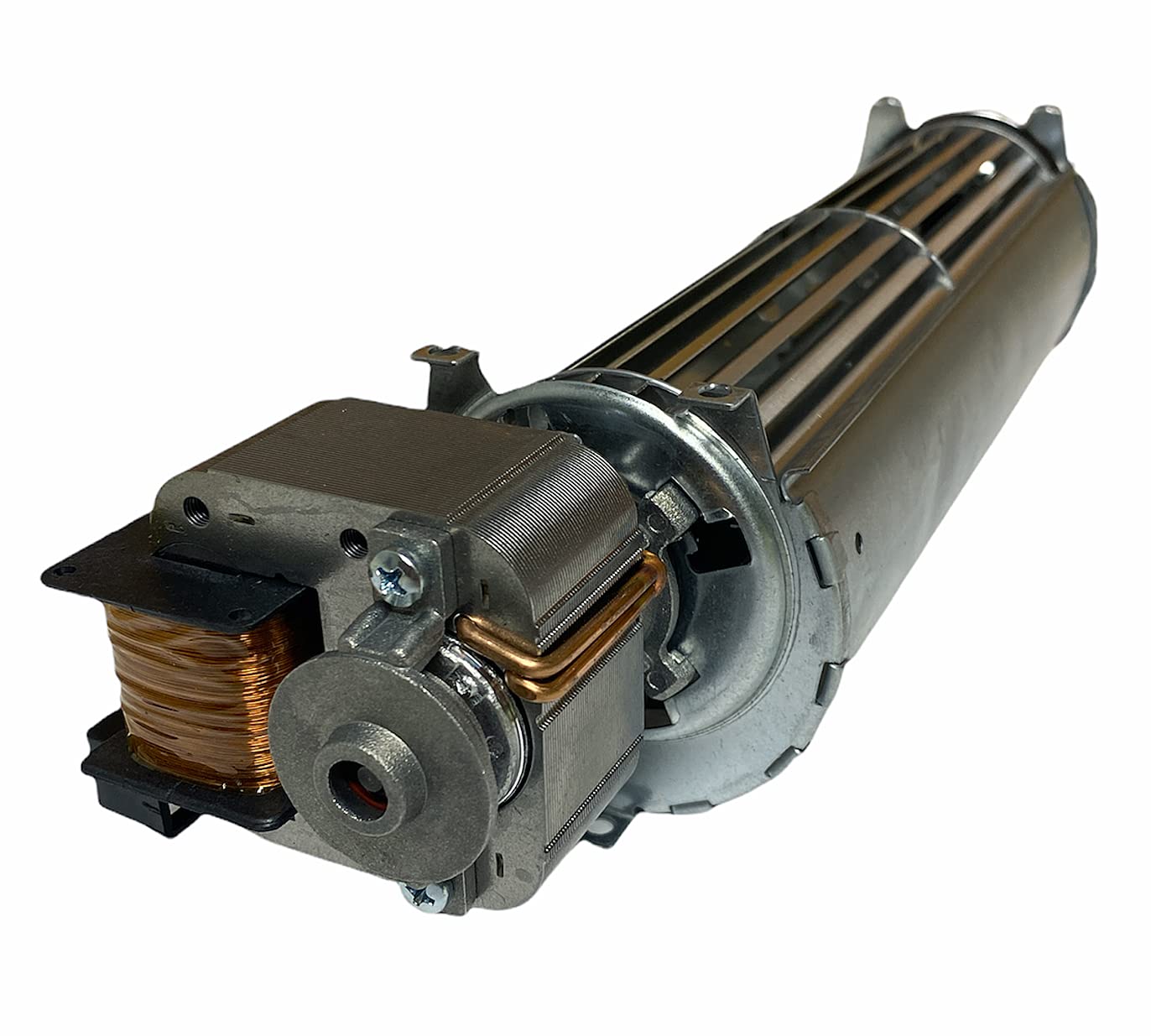 ERICAMBI, Ventilatore Tangenziale per Stufe a Pellet TGA 60/1-240/30 EMMEVI - FERGAS 113231, Ø Ventola 60mm, Dimensione Bocchetta 244x40mm, Lunghezza Totale 320mm