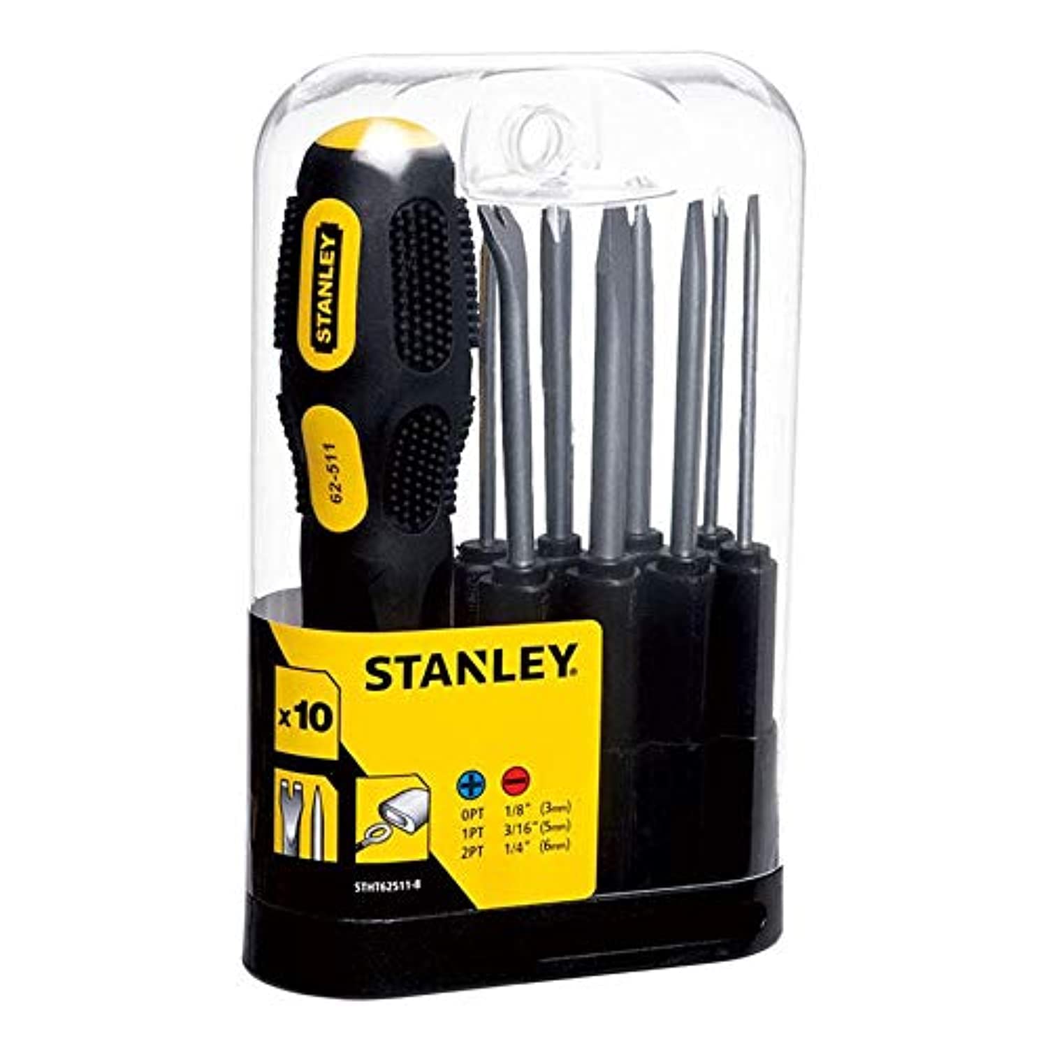 STANLEYBlack and Decker 9 Way Soft Grip Screw Driver Set (062511)