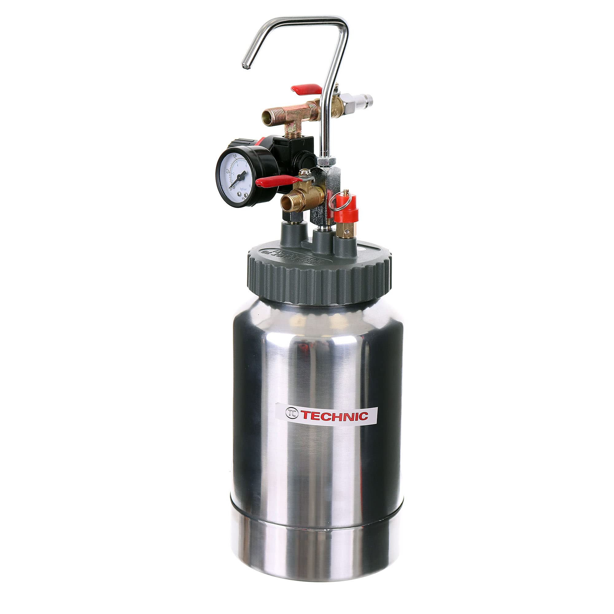 TC TECHNIC Pistolet à Peinture 2L Réservoir de Peinture Récipient Pistolet 1,8mm buse