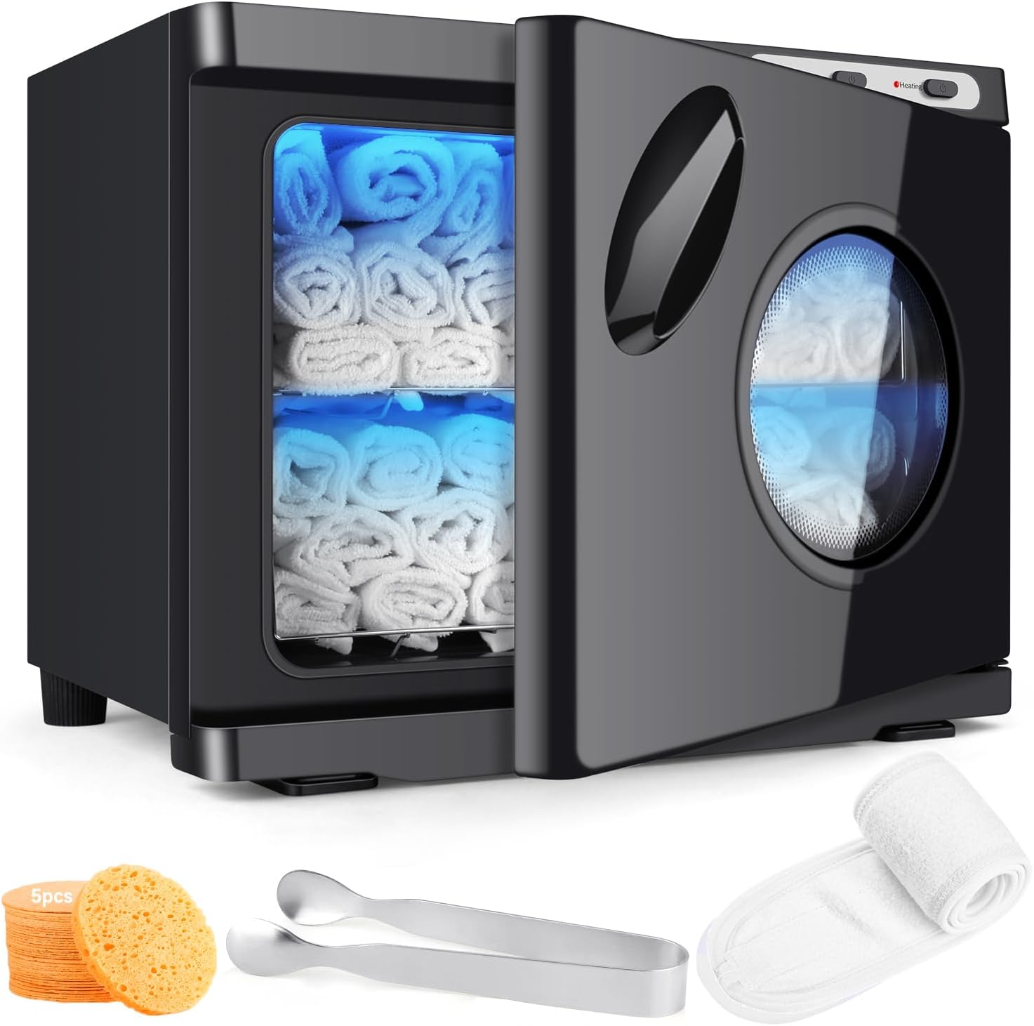 Hot Towel Warmer, 23L Large Capacity Professional Hot Towel Cabinet, 2 In 1 Spa Towel Warmers for Facials, Hairdresser, Salon, Esthetics