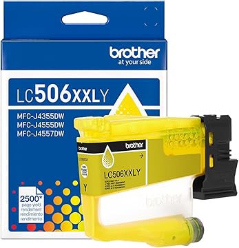Brother Genuine LC506XXLY Super High Yield Yellow Ink Cartridge Brother Genuine LC506XXLY Super High Yield Yellow Ink Cartridge