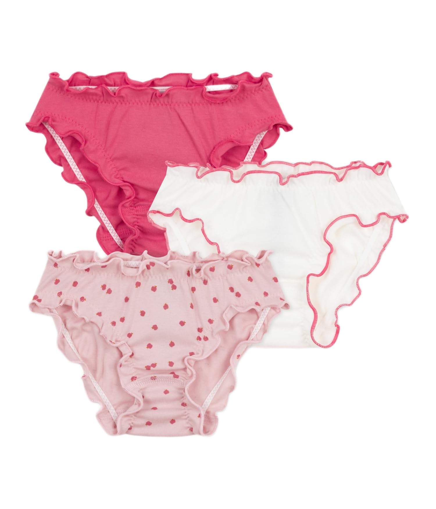 Petit Bateau Mädchen 3 Culottes Unterwäsche für den Tag (3er Pack)