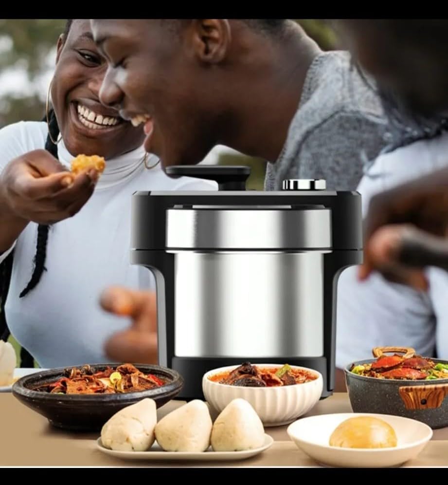 Yam Pounding Machine for Yam, Fufu,Amala,Banku, Electric Automatic Swallow Food Maker, 5L Capacity, Stainless Steel