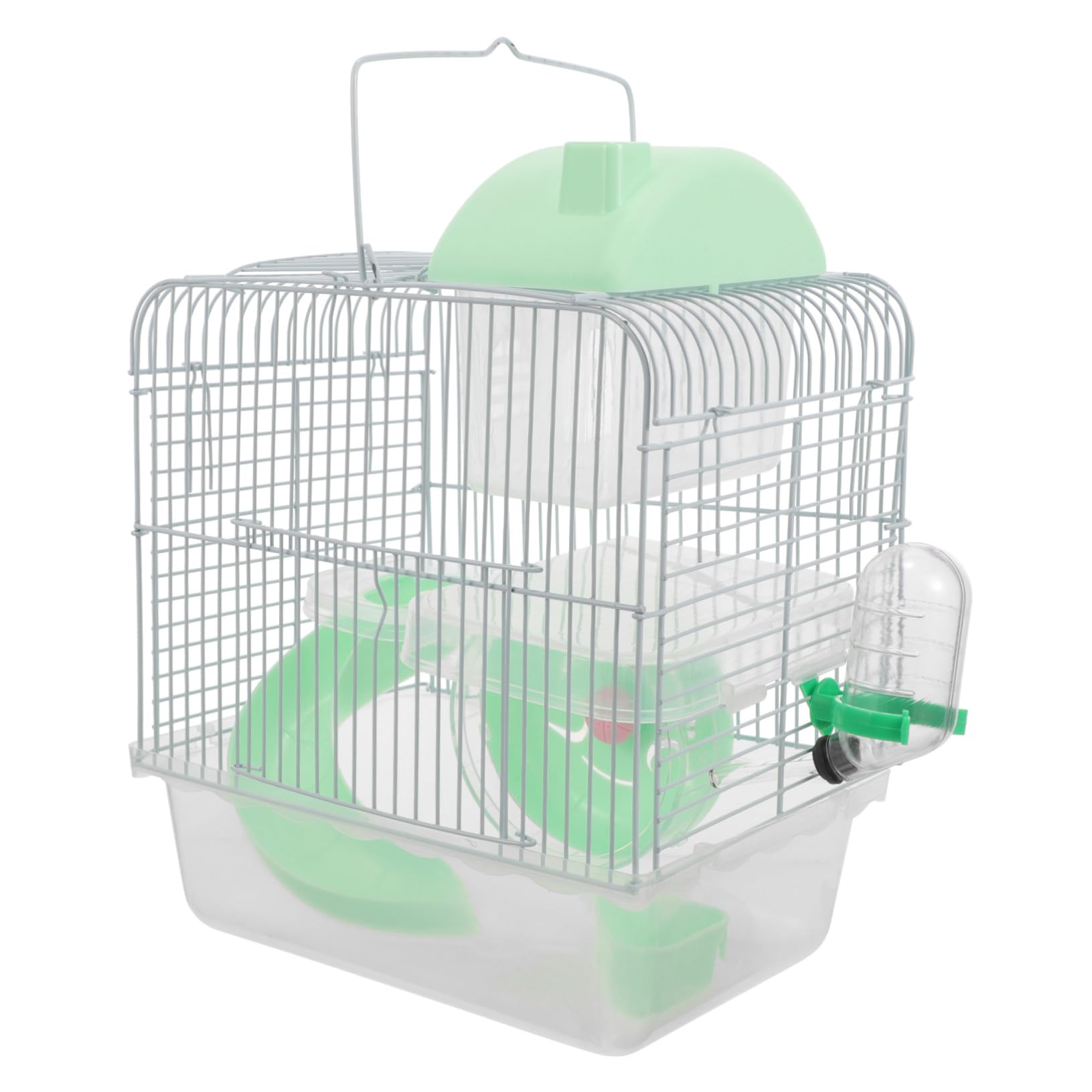 Mobestech Hamsterkäfig Großer Doppelstöckiger aus Draht und Kunststoff mit Hamsterspielplatz als Dekoratives Hamsterhaus für Hamster und Ratten zu Hause