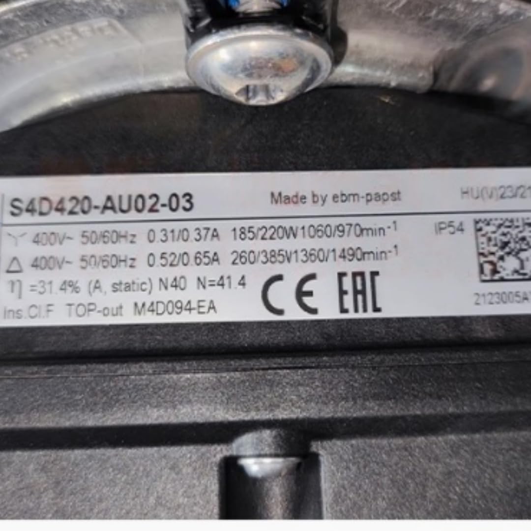 S4D420-AU02-03 400V 0.52/0.65A 260/385W 1360/1490RPM Cooling Fan 420mm