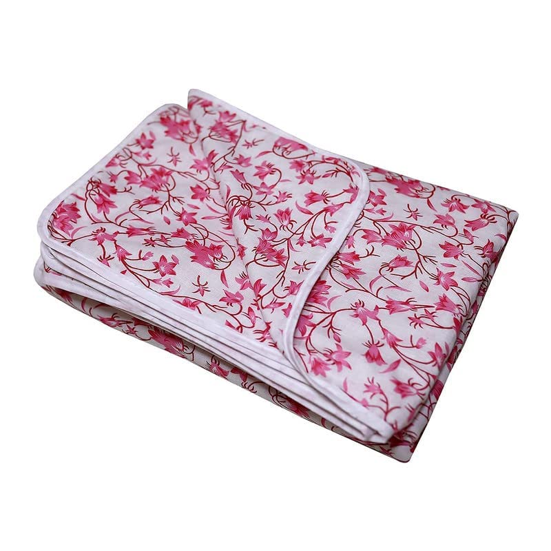 ShopingTrade 100% Cotton Single Bed Reversible Comforter/Blanket/Quilt/Duvet/Dohar Lightweight, All Weather Single Bed Dohar (Red, Single Bed)-image-49