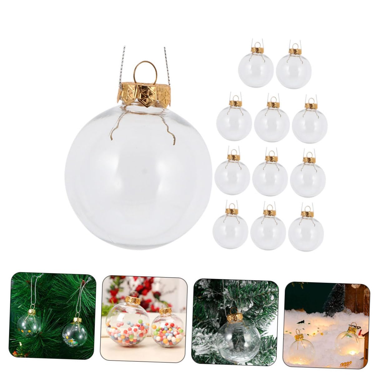 12 Stück Weihnachtsbaumkugeln Kunststoff 10cm Gold Christbaumschmuck Zum Aufhängen Vielseitige Baumdeko Für Weihnachten Party Und Fest