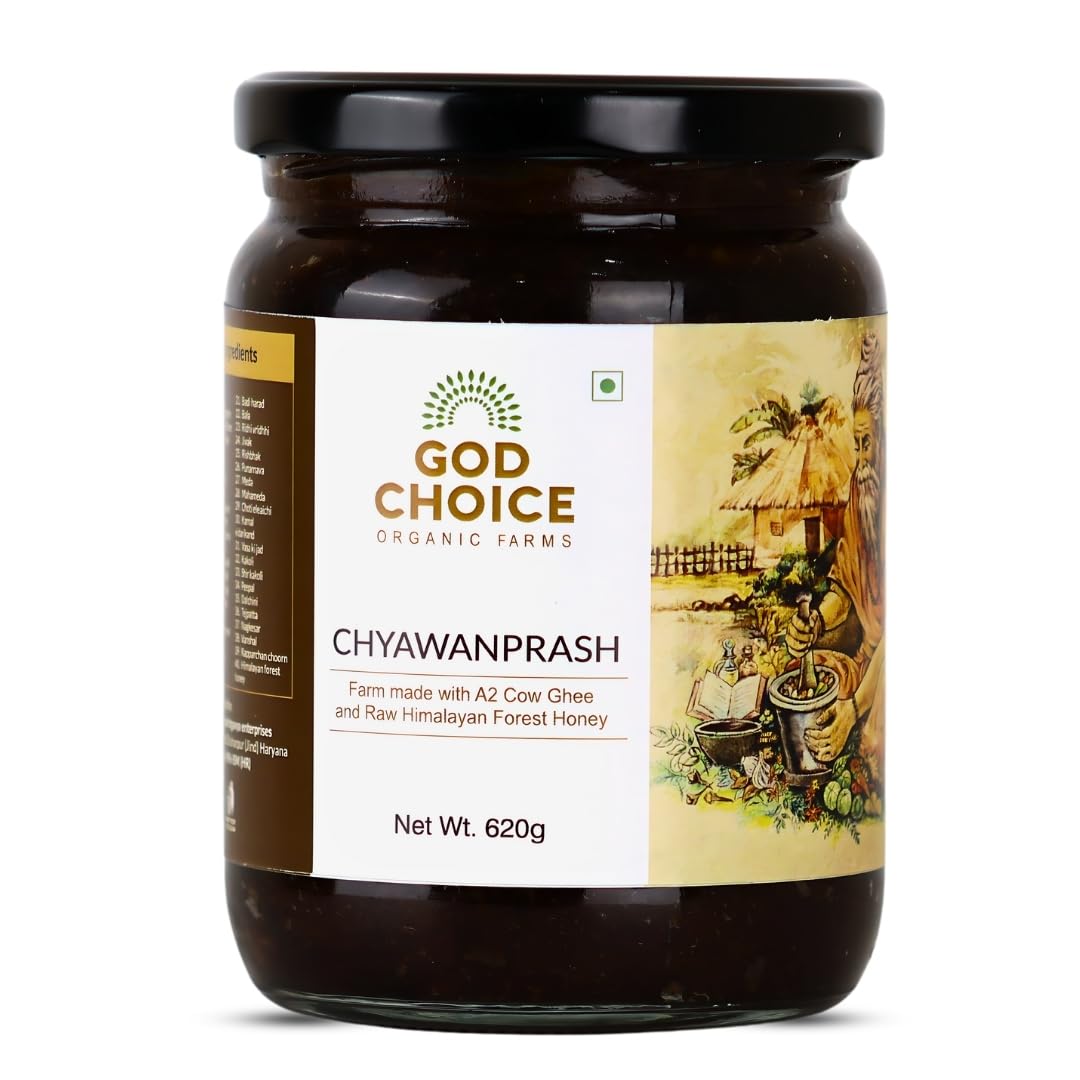 God Choice Organic Farms- Ayurvedic Chyawanprash| Farm made| Small batches| Only desi Amlas used, no hybrid Amlas| Jaggery based, no processed sugar| Additive Free| Preservative Free| Lab tested. (B0CLS58GJH) Amazon Price History, Amazon Price Tracker
