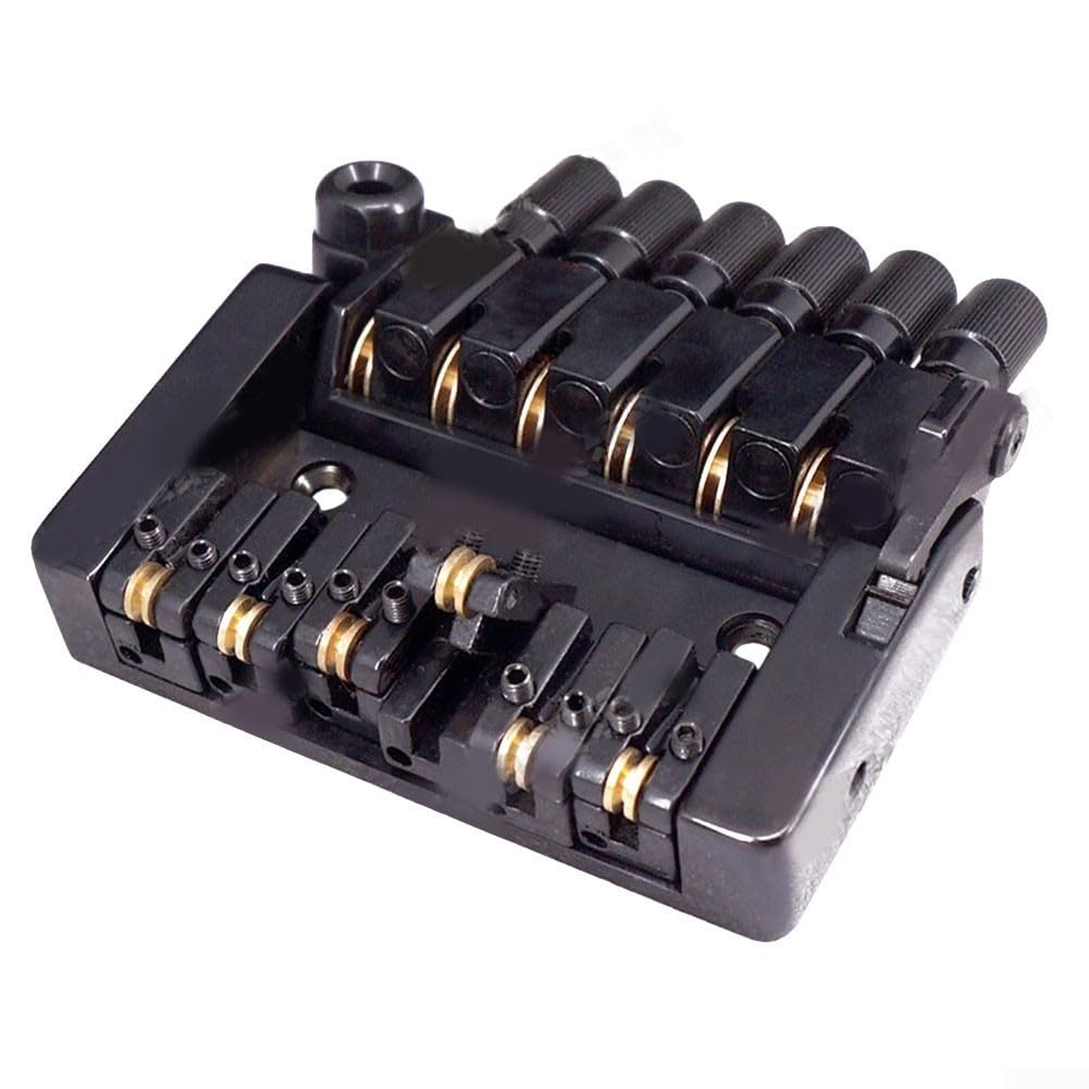 Tremolo per chitarra elettrica senza testa, prestazioni di alta qualità per corde a 6 corde, sistema cordiera in metallo compatibile con corde a sfera singola, include dado di bloccaggio,