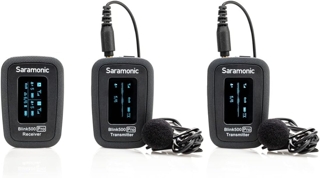Super Cheap 🛒 Saramonic Advanced 2.4 GHz 2-Person Wireless Clip-On Microphone System with Lavaliers for Cameras, Mobile Devices and More (Blink 500 Pro B2), Black,2X TX - TRS/TRRS, BLINK500PROB2 🔥 Flash Sale Saramonic Advanced 2.4 GHz 2-Person Wireless Clip-On Microphone System with Lavaliers for Cameras, Mobile Devices and More (Blink 500 Pro B2), Black,2X TX - TRS/TRRS, BLINK500PROB2