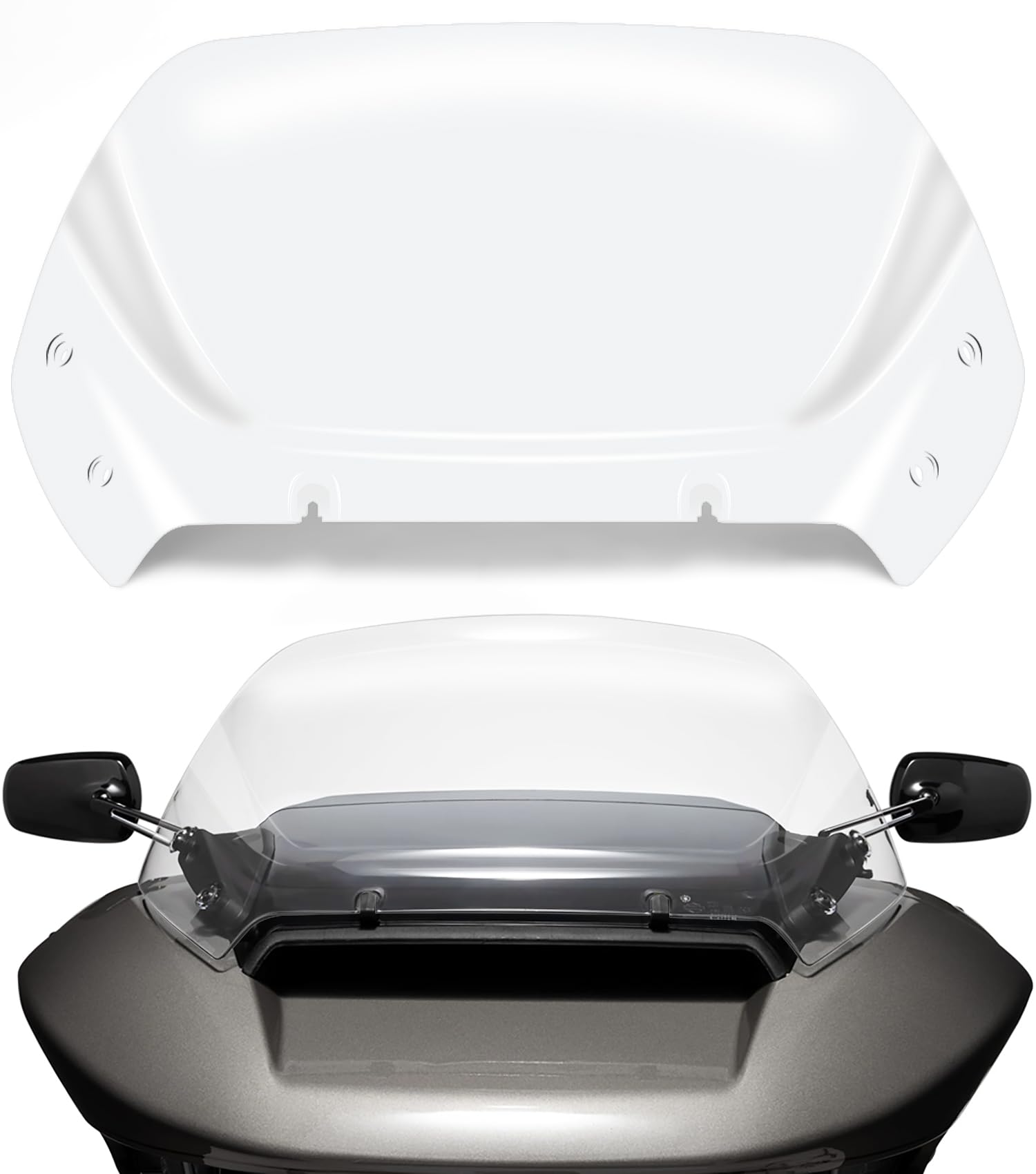 Photo 1 of 10" Wave Windshield Windscreen Wind Splitter fits for Harley Davidson CVO Road Glide FLTRXSE 2023-up,CVO Road Glide ST FLTRXSTSE 2024-up,Road Glide FLTRX 2024-up,26 FLTRT & FLTRXL 2026-up