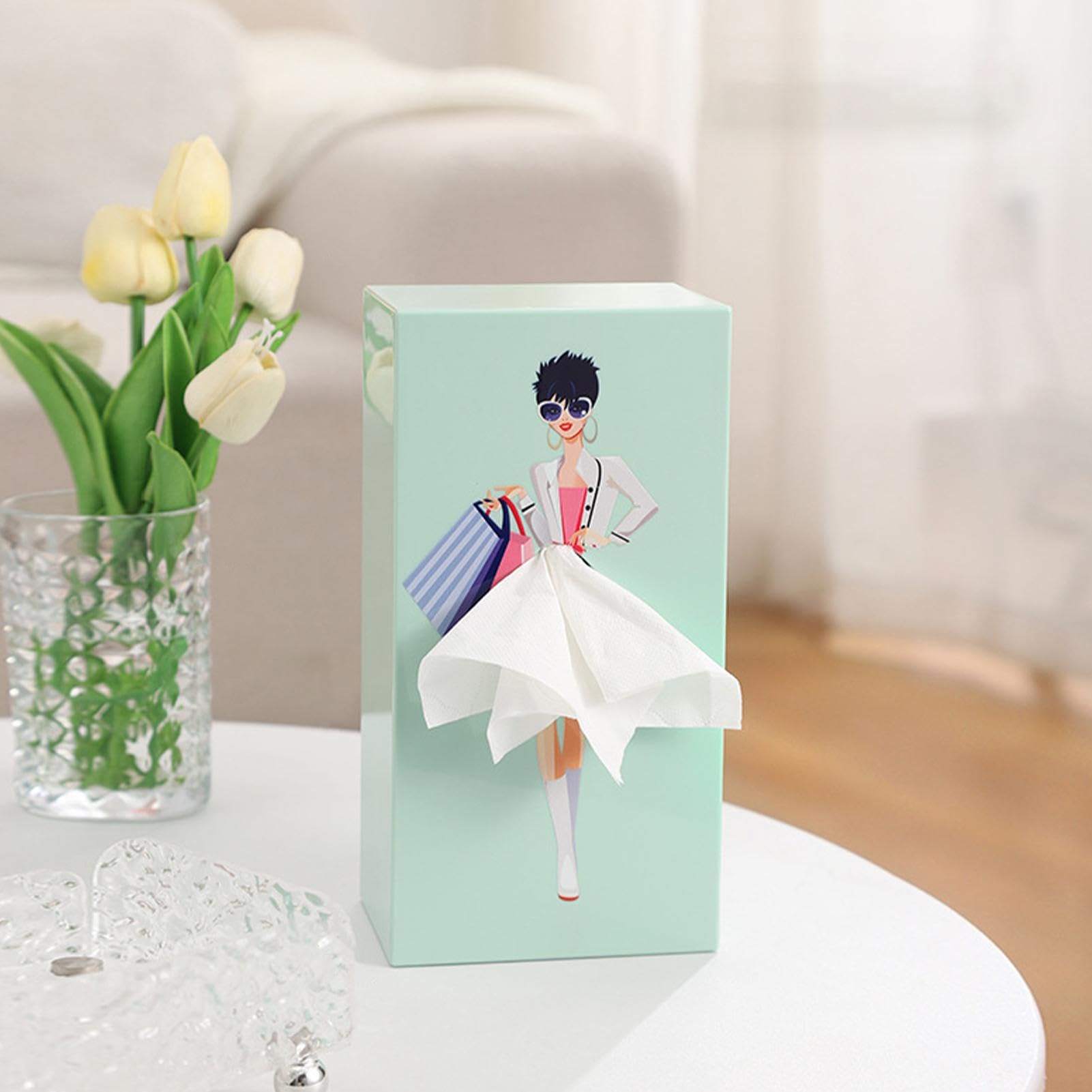 Copertura Per Scatola Di Fazzoletti In Rattan - Decorativa Intrecciata A Mano Per Cucina, Bagno O Ufficio, 14.5x14.5x12.7 Cm - Foto 9