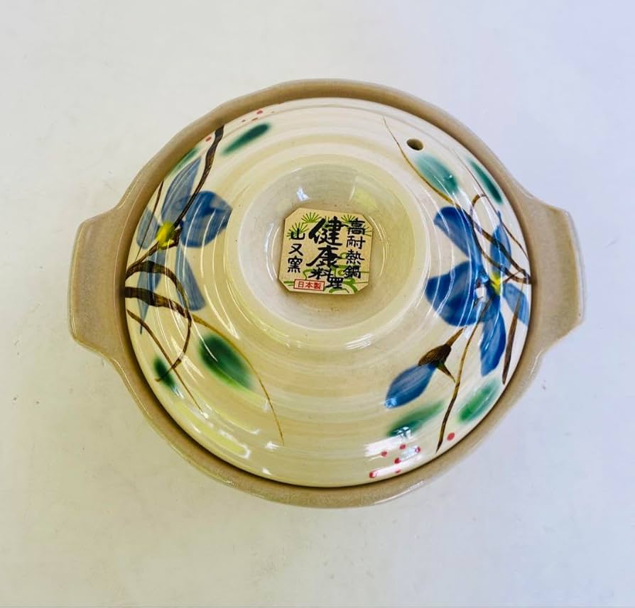 【ぷぅ様ご希望】6号 土鍋 伊賀焼 1人用 陶器 桔梗柄 山又窯 10個セット Amazon | 6号 土鍋 伊賀焼 1人用 古風 陶器 桔梗柄 山又窯 | ノー