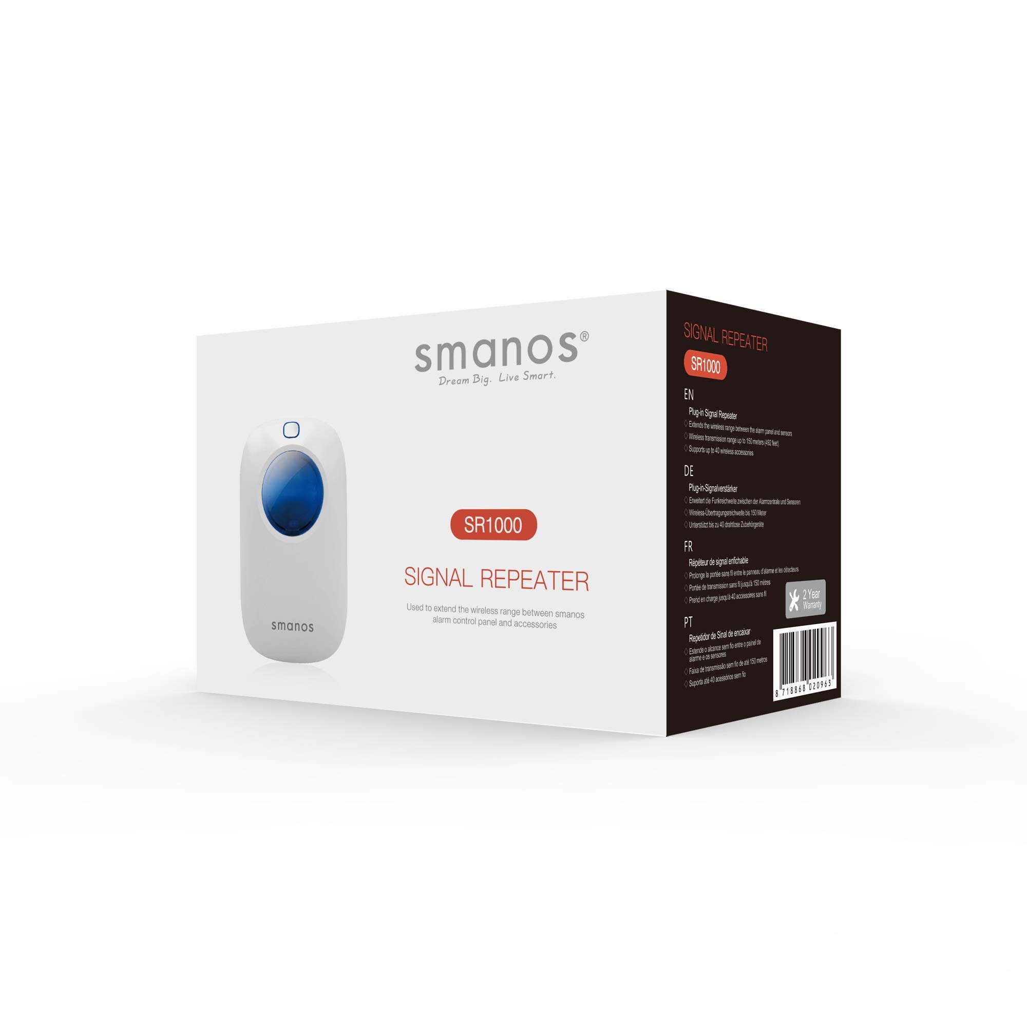 SMANOS SR1000 - Wzmacniacz sygnału dla systemów Smanos