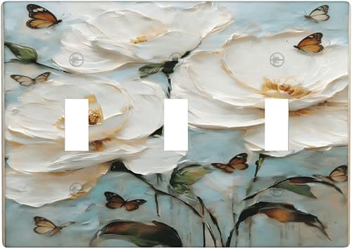 Miniatura 165 de Cubiertas Decorativas de Arte para Interruptores de Luz, Hojas de Otoño, Placa de Pared de Palanca Individual, Cubierta Decorativa de Interruptor,