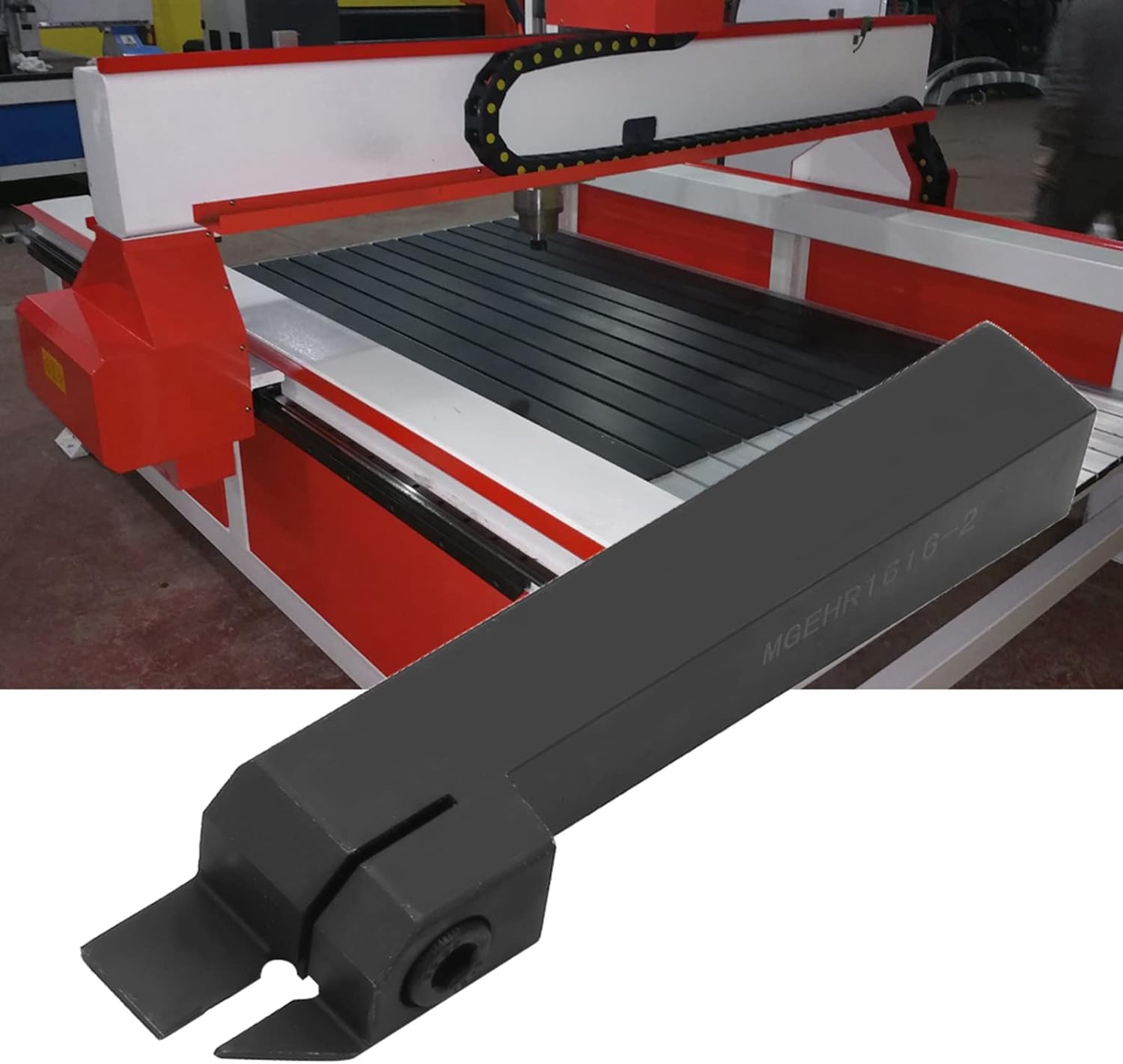 2PCS CNC Lathe Turning Tool Holder with 10PCS MGMN200 G Inserts and Wrench, Suitable for Wood Carbide Sharpening and Ball Chisel Grinding