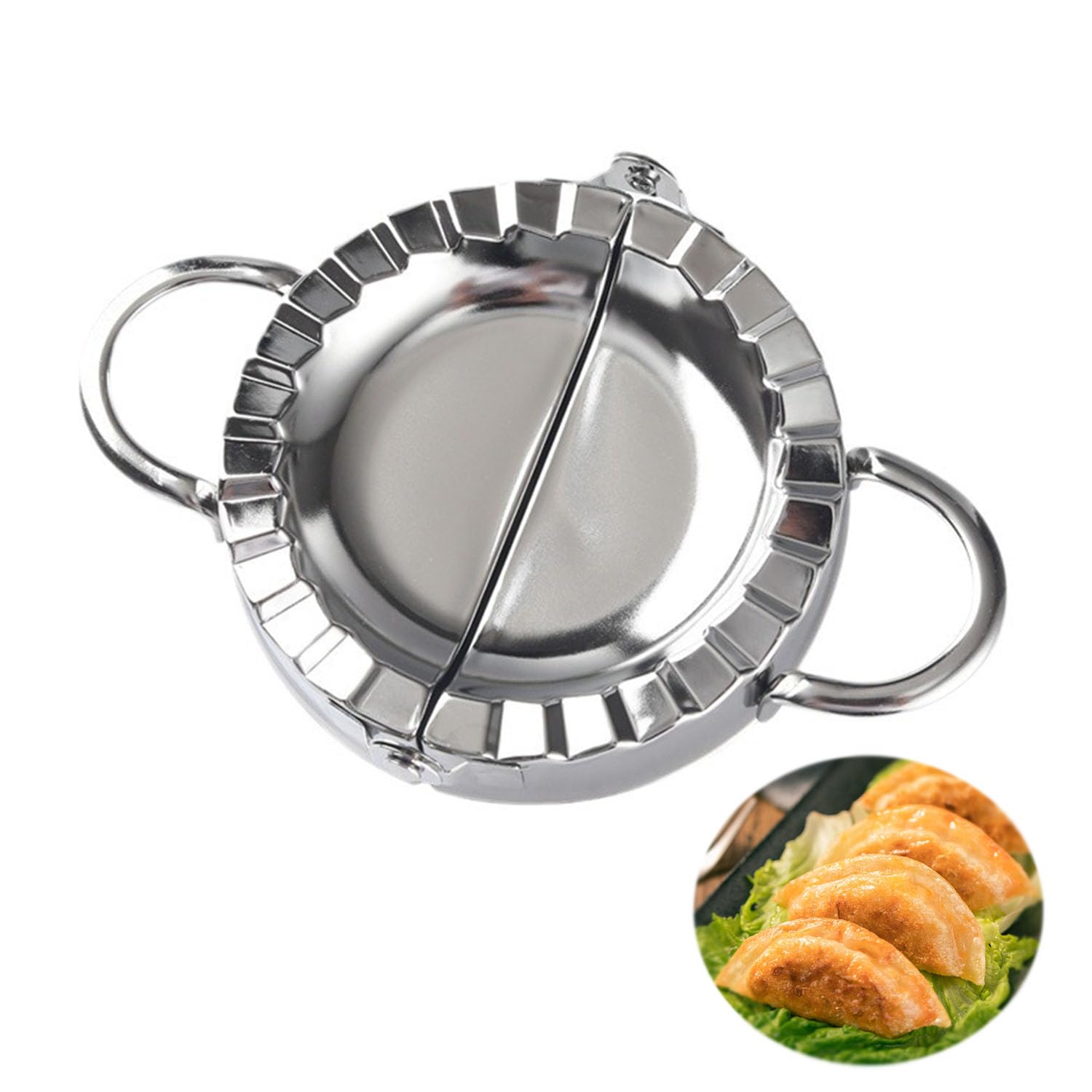 Zerodis Stampo Per Ravioli Dumpling | 37 Fori In Lega Alluminio | Diametro 26,5 Cm - 3