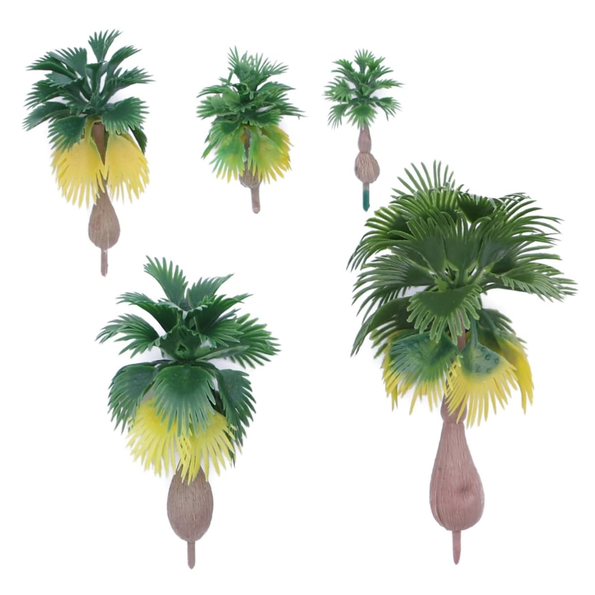 TEHAUX 45pezzi Palma Modellini Per Scala n z Paesaggio Decorazioni Per Diorama e Scenari Naturali