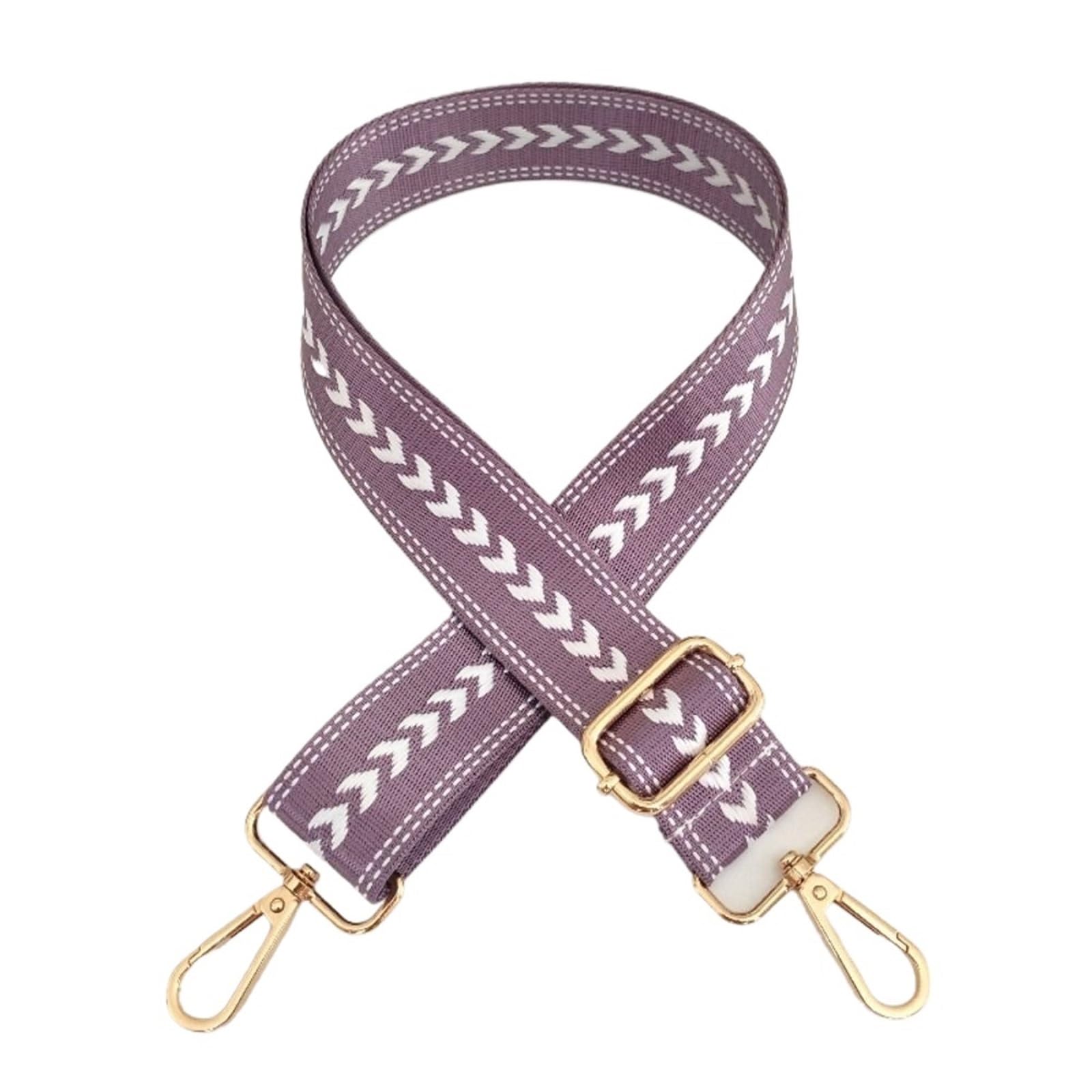 Bretelle pour sac large et ajustable sangle violette en nylon