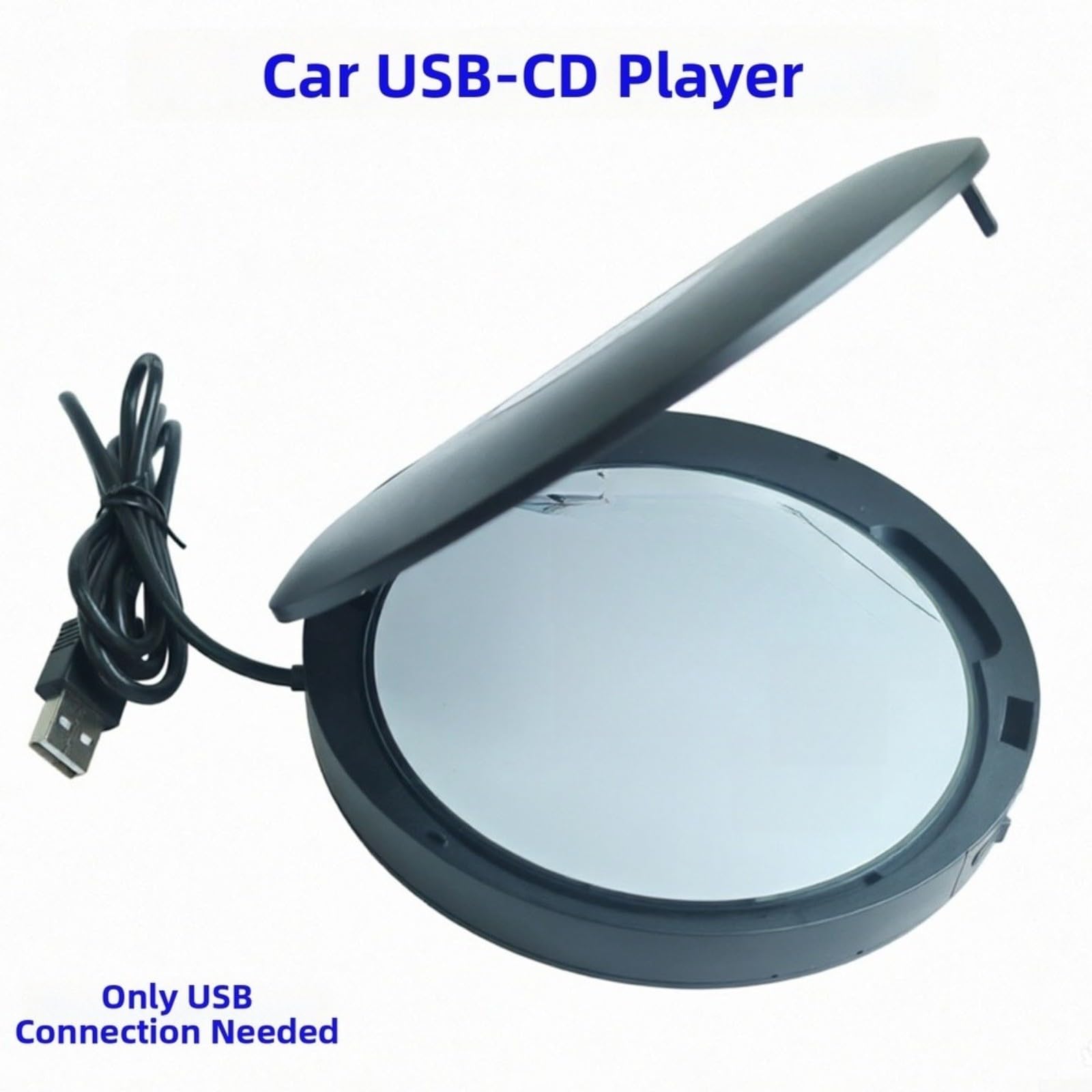 Lettore CD per auto in ABS, & play con qualità WAV senza perdite, compatto 16 x 16 x 4 cm, per tutti i veicoli, godimento musicale in viaggio