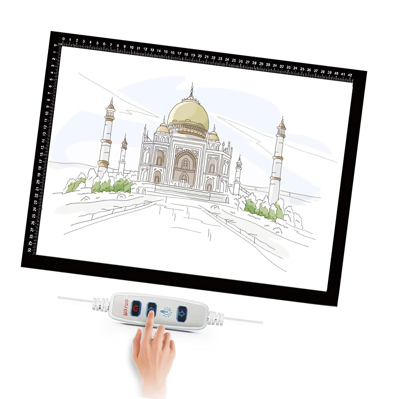 Mesa De Luz De Dibujo, LED A4 A3 A2 A1 Tableta De Luz, Mesa De Dibujo Niños Ajustable, Pantalla Luz para Artistas, Animación, Bocetos, Diseño, X-Ray,Dibujo Infantil, Pintura Arquitectónica,A4