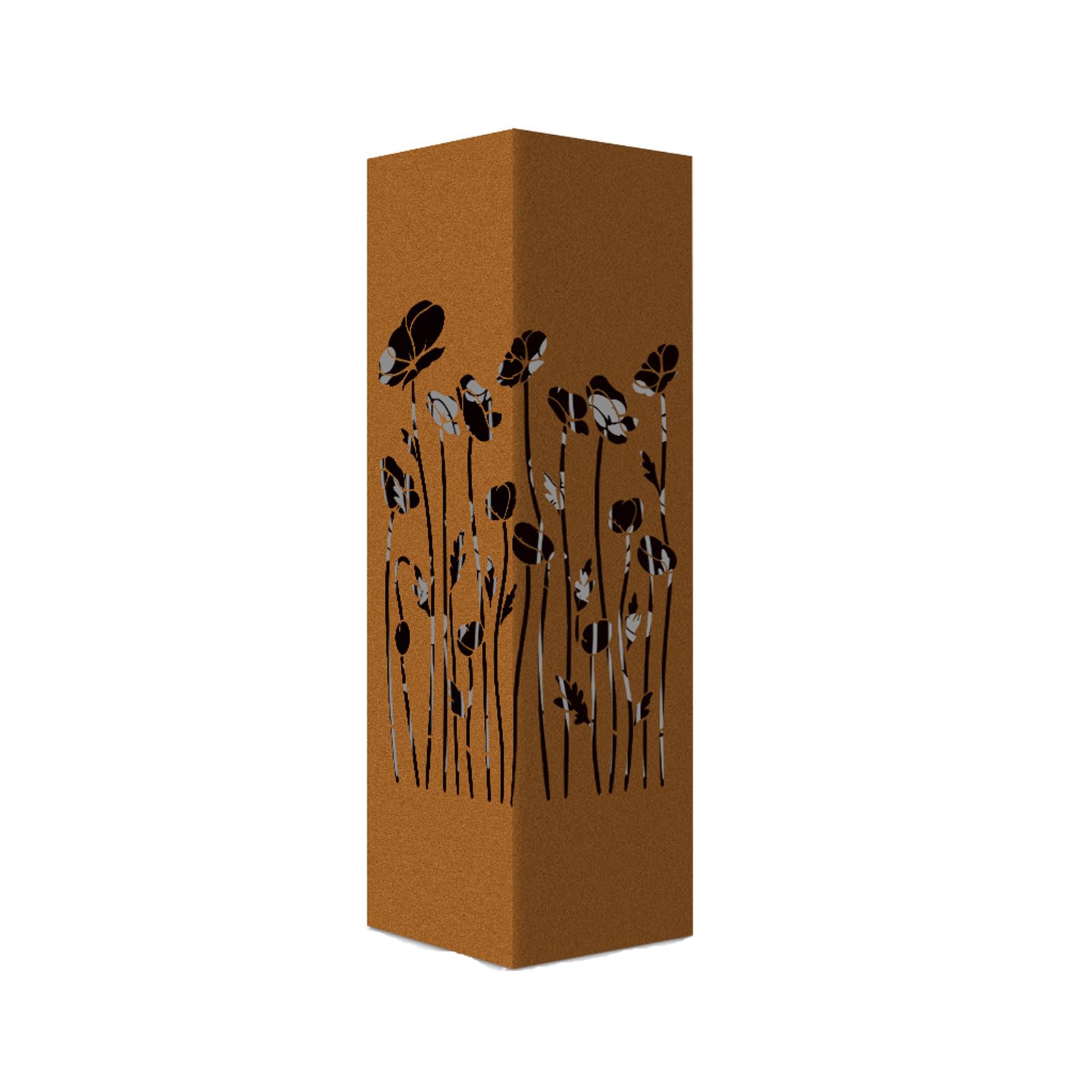 CUNZJIA Elegant Rusty Iron Garden Column Decoration Furniture Artistic Hollows Sculpture for Outdoor Yard and Patios