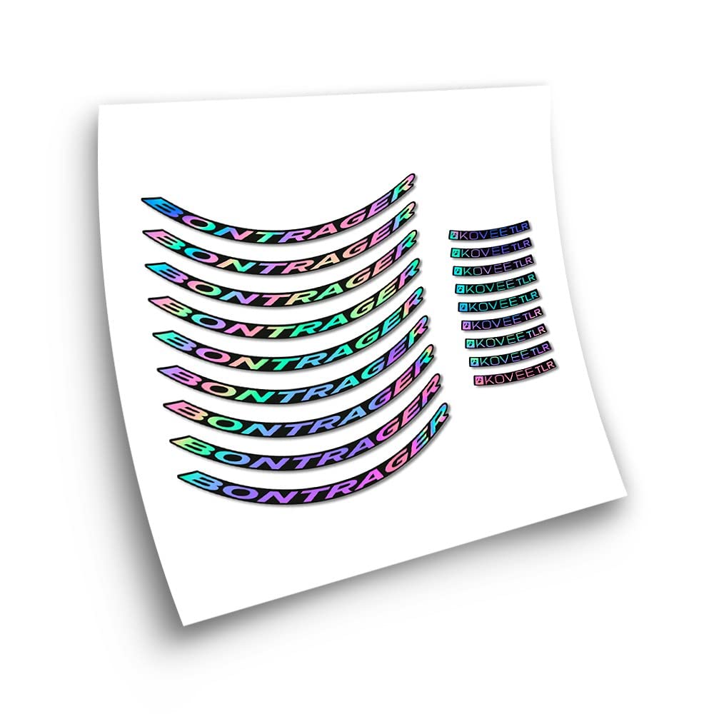 Star Sam Holográfico Bontrager Kovee Tlr Mtb 29" Wheel Rim Bike Compatible Stickers