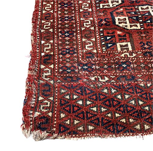 23HomeDesign Antiker turkmanischer Tekke Teppich, Feiner Handgeknüpfter Orientteppich Turkman Tekke Teppich, 177x117 cm – Bild 8