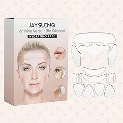 Fitas de Lifting Facial Antirrugas, Colágeno e Essência de Rosa, Efeito Imediato, Uso Noturno