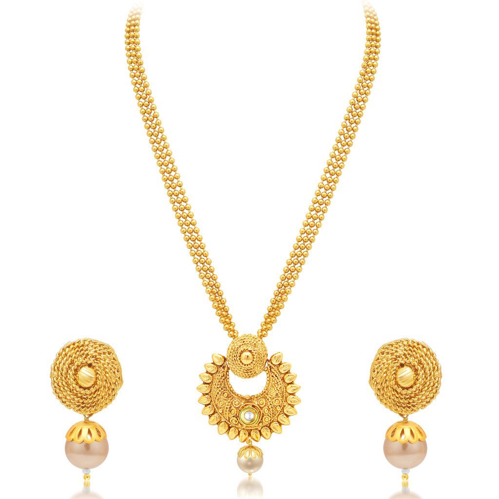 SukkhiPleasing Gold Plated Necklace Set For Women