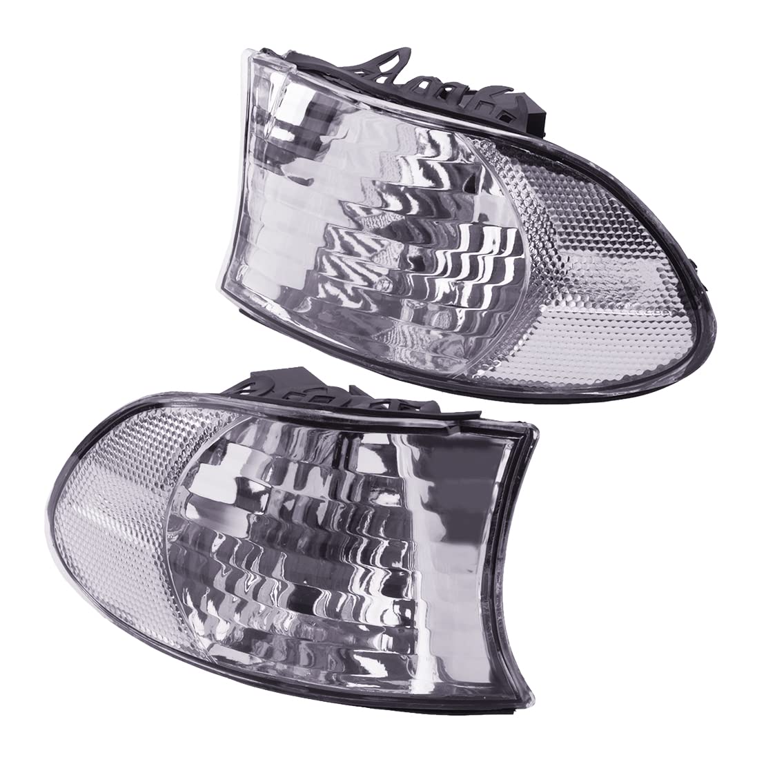ciciTree 1 Pair Clear Front Corner Turn Signal Clear Lamp Light Housing fit for BMW 7 Series E38 LCI Facelift 1999-2001