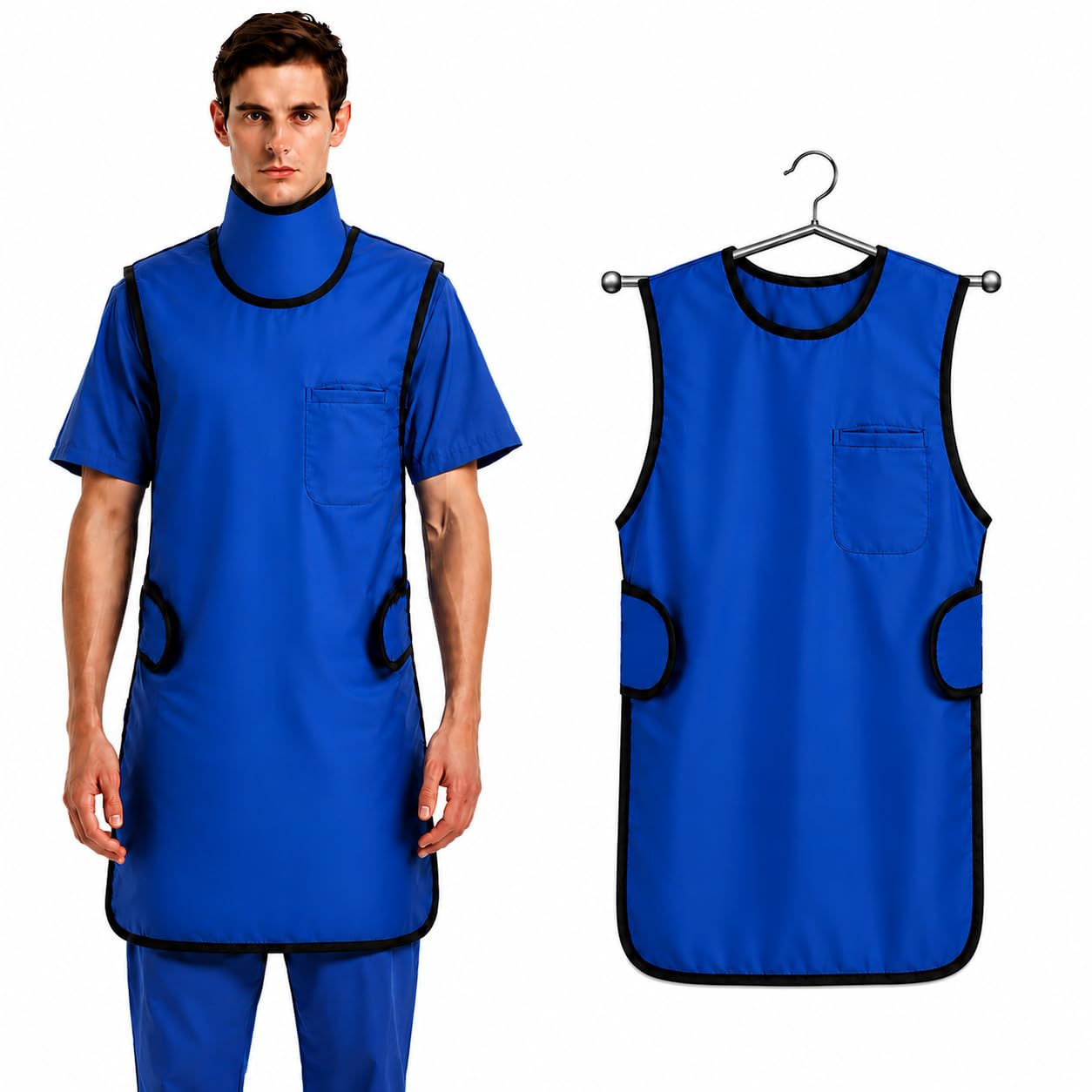 0.5mmpb Xray Lead Apron for Xray with Thyroid Shield and Hanger,Lead Gown,Dental Xray Shield