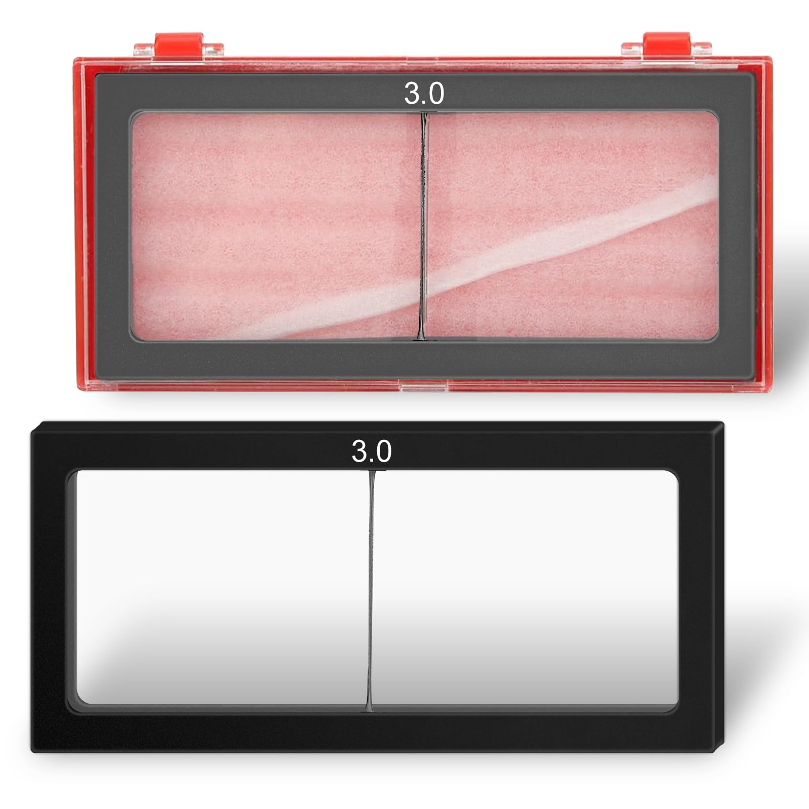 Lot de 2 loupes en verre de soudage - Accessoires de soudeur 1.0 1.5 2.0 2.5 3.0 dioptrie - Traitement professionnel - Loupe de casque de soudage (3,0 dioptries)