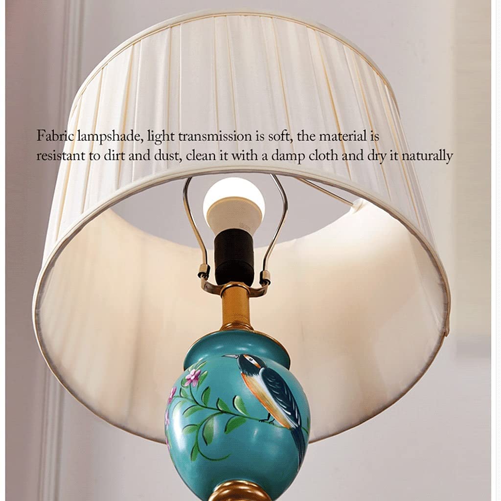 Lampes Pied Żywiczna Lampa Podłogowa Z Półkami Ze Szkła Hartowanego Ręcznie Malowana Nowoczesna Stojąca O Wysokości 61 Cali Oświetlenie Podłogowe Do Salonu Lampy Stojące Salonu