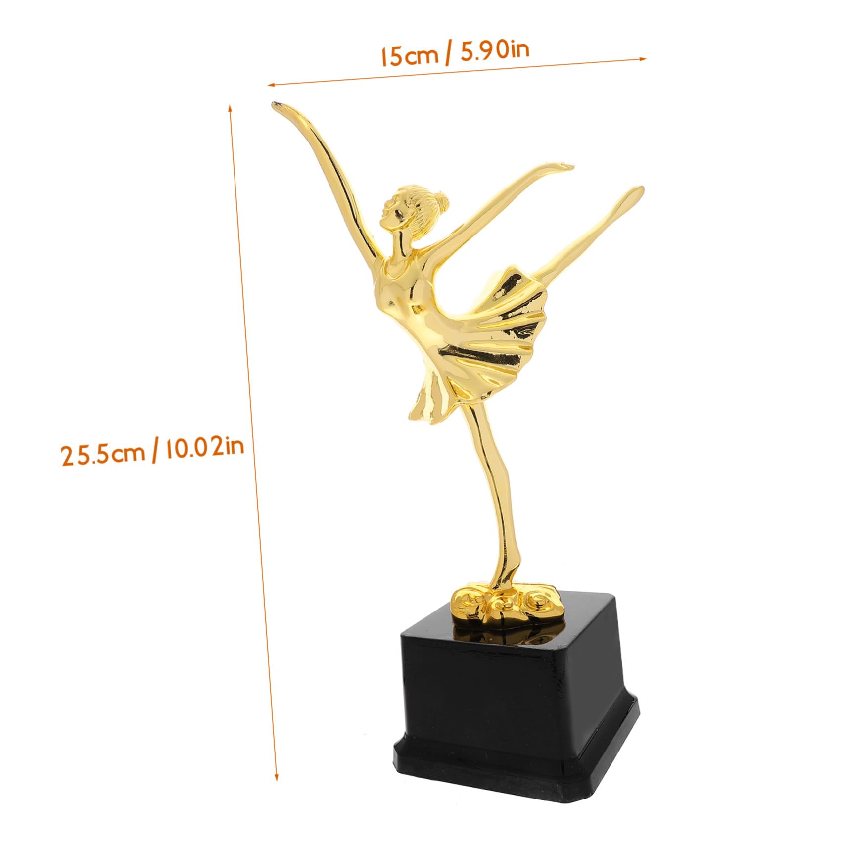 BESPORTBLE Trophäe des Tanzwettbewerbs glitzernder Rock Ballett-Pokal Tanzkostüme Ballett- Tanzwettbewerb Trophäe Ballett Trophäe kleine Tanztrophäe dekorative Balletttrophäe Plastik