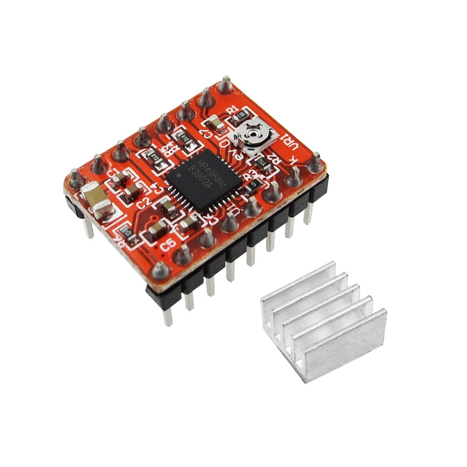 Driver A4988 micropas pour moteur pas à pas doté de dissipateur thermique thermique