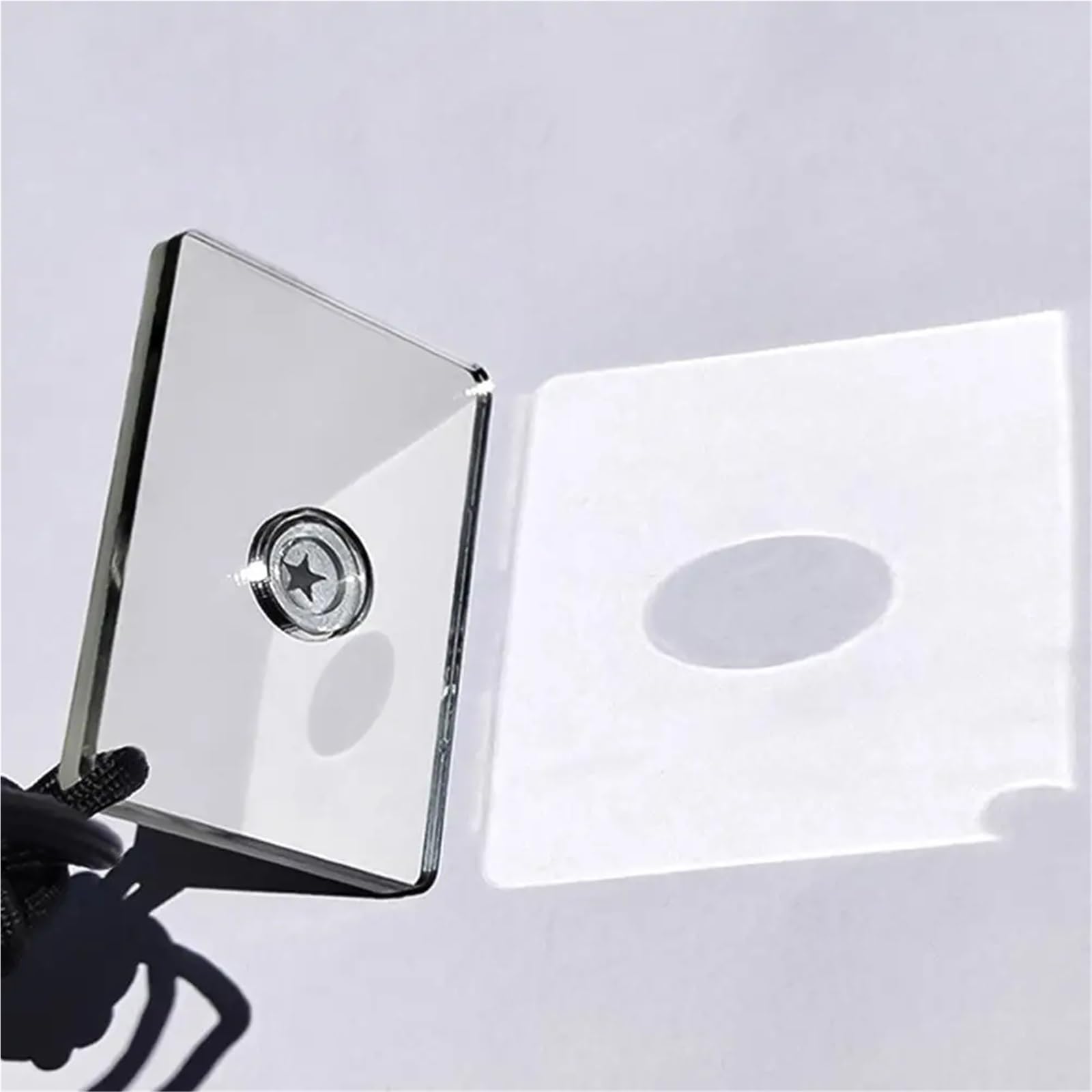 Lot de 10 miroirs de signalisation pour survie en acrylique avec corde à suspendre, héliographe, outils de survie