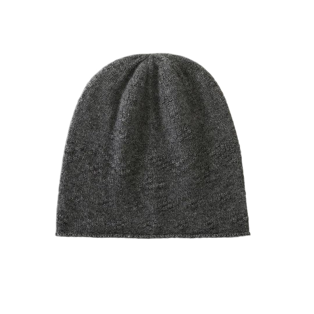 Gorro de Punto Gorros de Punto clásicos, Gorro de Punto Unisex Mezcla Lana Multicolor(Dark Gray9)