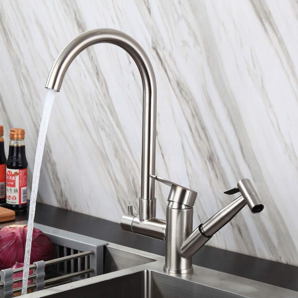 Robinet rétractable pour évier eau chaude et froide au quotidien